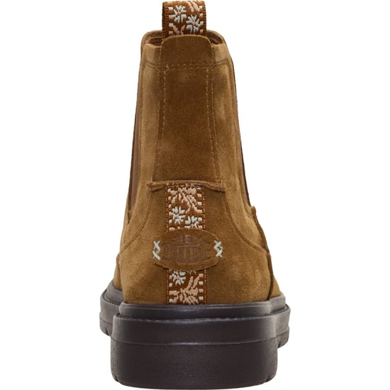 HEYDUDE Sienna Leren Dames Cognac Platte Chelsea Boots - Image 2
