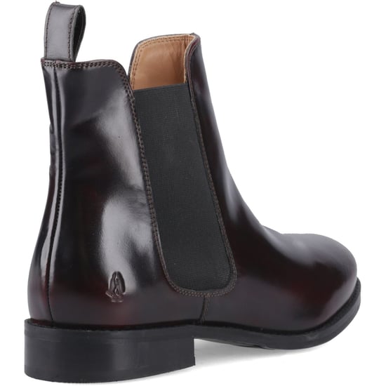 Hush Puppies Colette Leren Dames Bordeaux Brede Pas Flat Chelsea Boots - Image 2