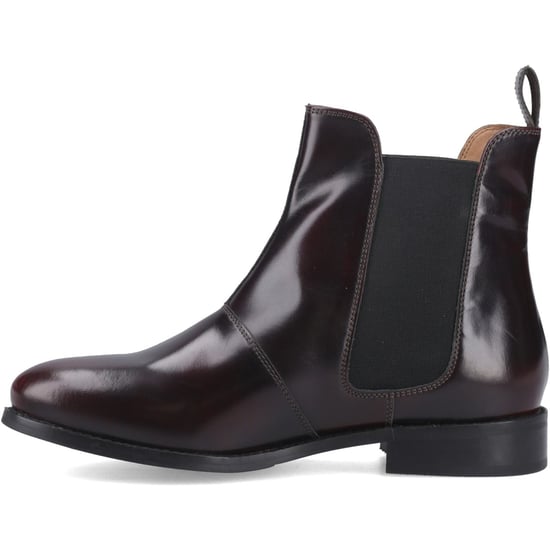 Hush Puppies Colette Leren Dames Bordeaux Brede Pas Flat Chelsea Boots - Image 4