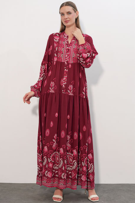 Gepubliceerd V-hals Maxi Jurk - Image 3