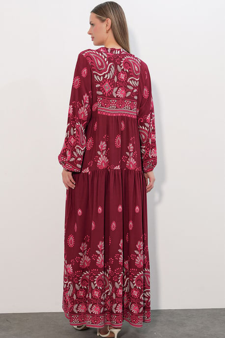 Gepubliceerd V-hals Maxi Jurk - Image 6