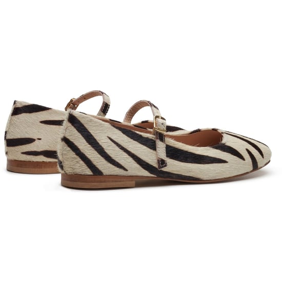 Hush Puppies Pasha Leren Dames Zebra Ballerina's - Image 2
