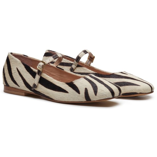 Hush Puppies Pasha Leren Dames Zebra Ballerina's - Image 3
