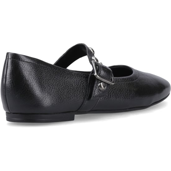 Hush Puppies Charlene Stud Ballerina Leren Dames Zwarte Ballerina's - Image 2