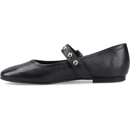 Hush Puppies Charlene Stud Ballerina Leren Dames Zwarte Ballerina's - Image 4