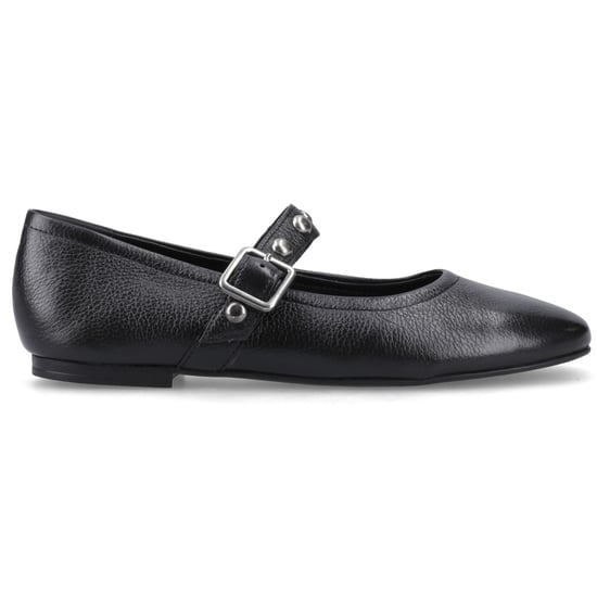 Hush Puppies Charlene Stud Ballerina Leren Dames Zwarte Ballerina's - Image 5