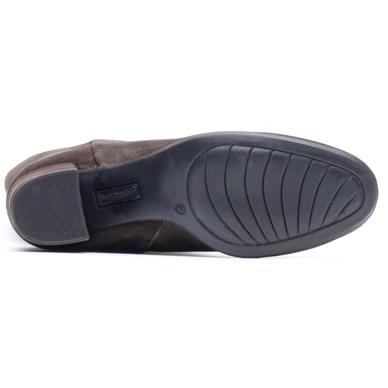 Hush Puppies Oprah Suède Lange Leren Dames Chocolade Hakken Knie Hoge Laarzen - Image 3