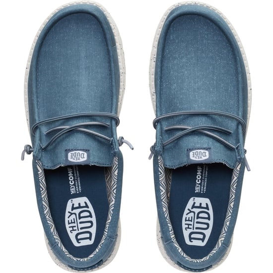 HEYDUDE Wally Stretch Katoenen Heren Donker Leisteen Mokasen Schoenen - Image 5