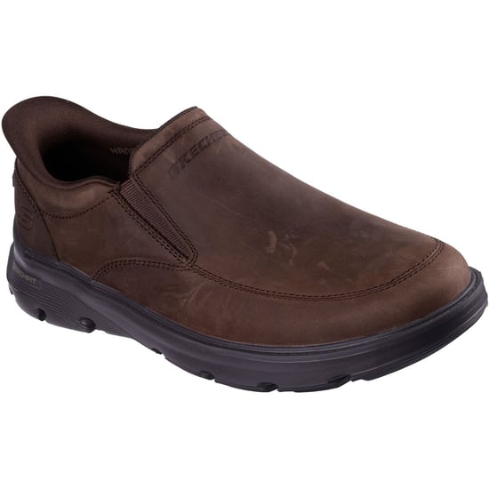 Skechers Arch Fit Garza Umar Leer Heren Cocoa Instappers - Image 1