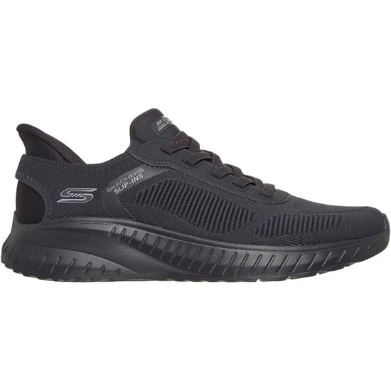 Skechers BOBS Sport Squad Chaos Solid Step Textiel Heren DARK CHARCOAL Sneakers - Image 4