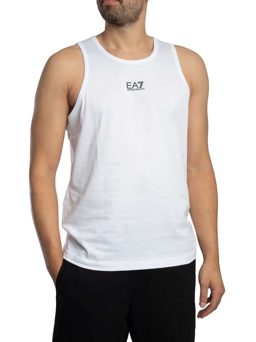 EA7 Slim Vest Met Logo, Wit - Image 1