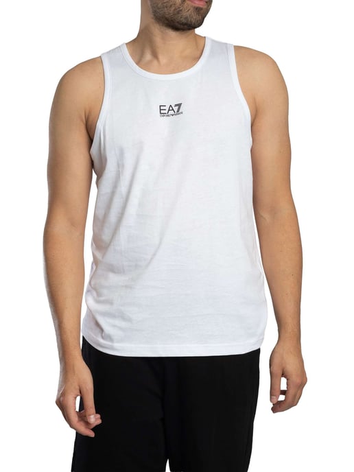 EA7 Slim Vest Met Logo, Wit - Image 2