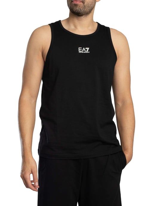 EA7 Slim Vest Met Logo, Zwart - Image 2