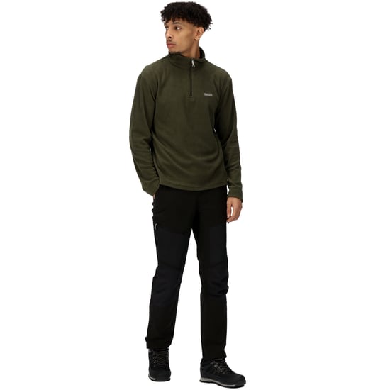 Regatta Thompson Fleece Sweatshirt Met Rits, Groen - Image 3