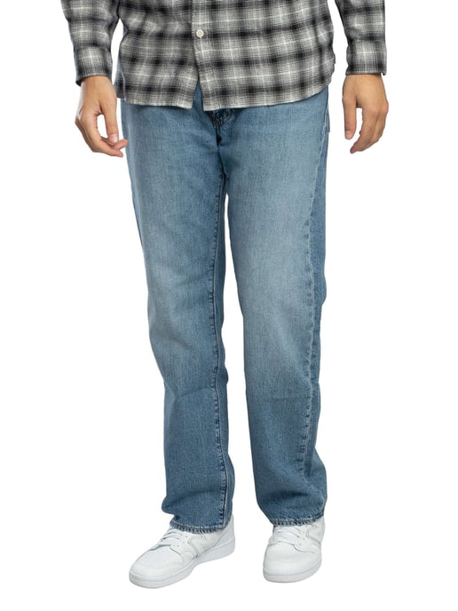 Levi's 555 Relaxed Straight Jeans, Blauw - Image 1