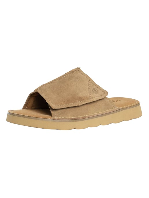 Clarks Solsbury Suède Slippers, Bruin - Image 1