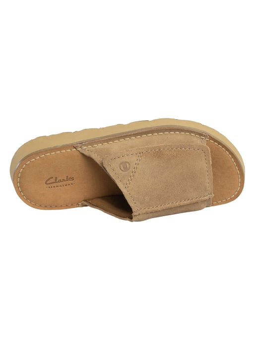 Clarks Solsbury Suède Slippers, Bruin - Image 6