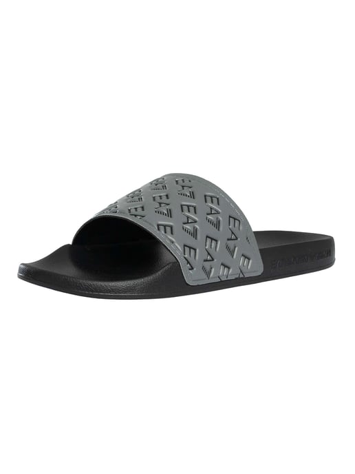 EA7 Schuifregelaars Voor Logopatroon, Zwart - Image 1