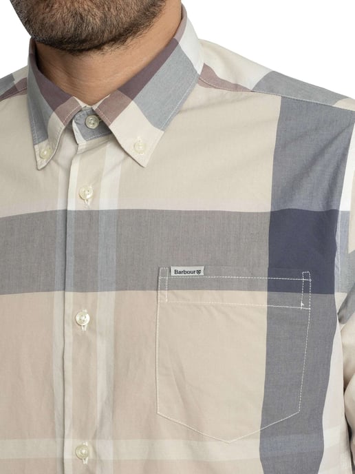 Barbour Harris Getailleerd Tartan Overhemd, Grijs - Image 4