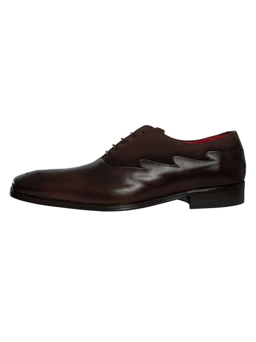 Jeffery West Tweekleurige Suède Leren Oxfordschoenen, Zwart - Image 2