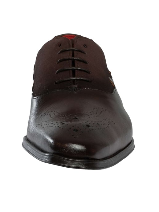 Jeffery West Tweekleurige Suède Leren Oxfordschoenen, Zwart - Image 4