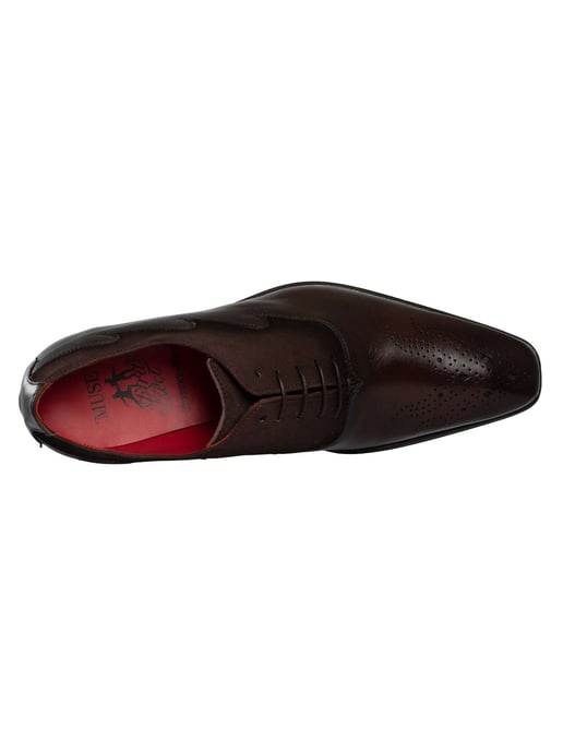 Jeffery West Tweekleurige Suède Leren Oxfordschoenen, Zwart - Image 6