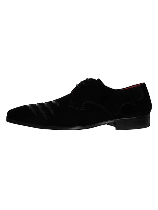 Jeffery West Scheurvaste Suède Brogueschoenen, Zwart - Image 2