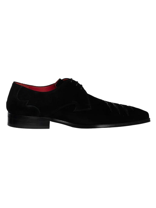 Jeffery West Scheurvaste Suède Brogueschoenen, Zwart - Image 3