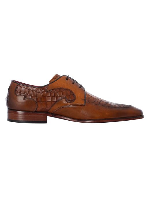 Jeffery West Derbyschoenen Van Krokodillenleer, Bruin - Image 3