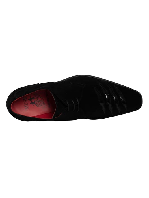 Jeffery West Scheurvaste Suède Brogueschoenen, Zwart - Image 6