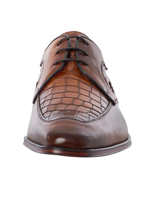 Jeffery West Derbyschoenen Van Krokodillenleer, Bruin - Image 4