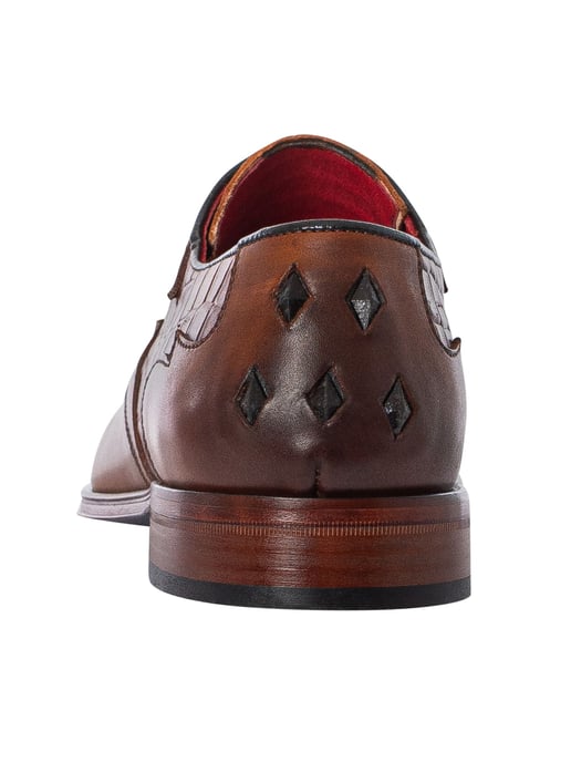 Jeffery West Derbyschoenen Van Krokodillenleer, Bruin - Image 5