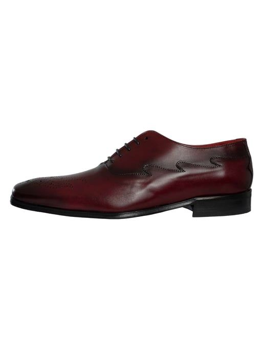 Jeffery West Leren Oxford Schoenen, Rood - Image 2