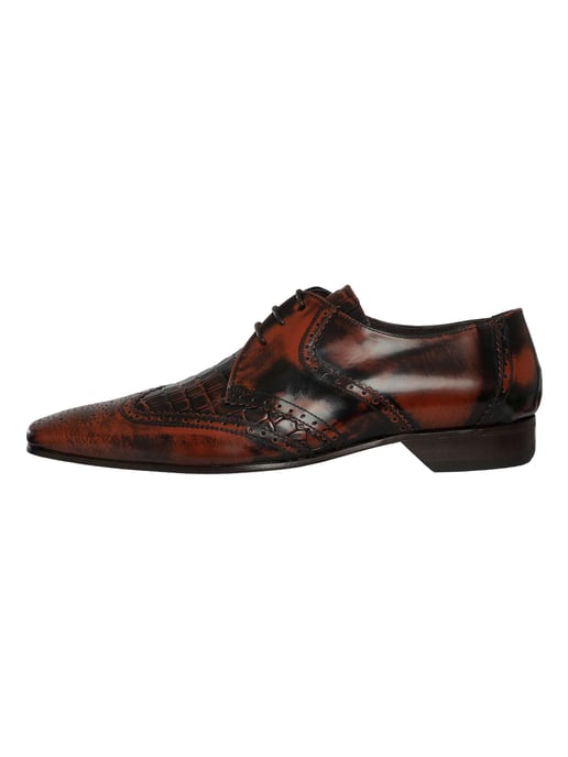 Jeffery West Leren Derby-Schoenen, Bruin - Image 2