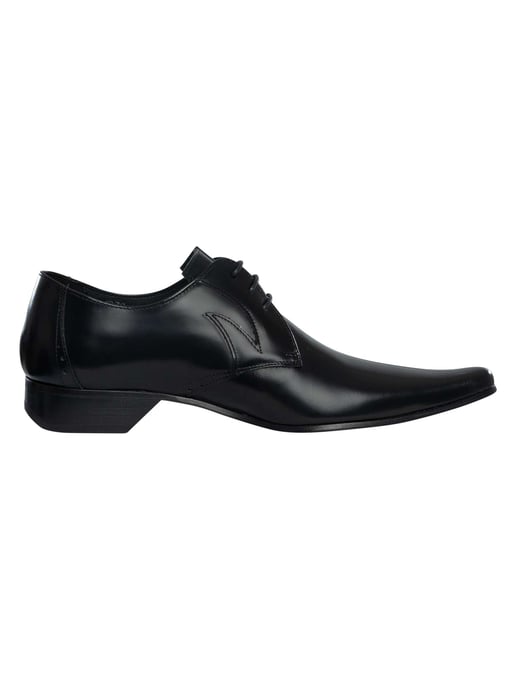 Jeffery West Derby Gepolijste Leren Schoenen, Zwart - Image 3