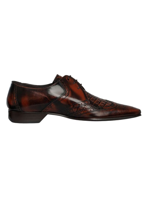 Jeffery West Leren Derby-Schoenen, Bruin - Image 3