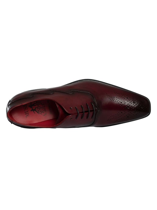 Jeffery West Leren Oxford Schoenen, Rood - Image 6