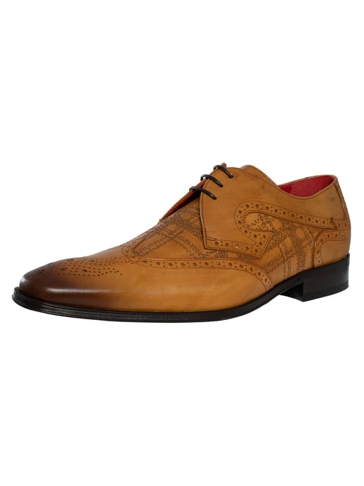 Jeffery West Schotse Leren Derby-Schoenen, Bruin - Image 1