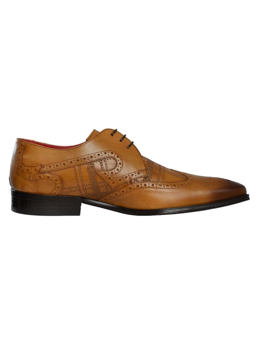 Jeffery West Schotse Leren Derby-Schoenen, Bruin - Image 3