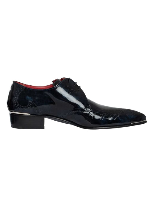 Jeffery West Branch Brogue Leren Schoenen, Blauw - Image 3