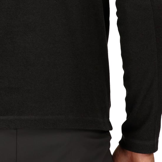 Regatta Montes Lichtgewicht Sweatshirt Met Halve Ritssluiting En Mini-Streep, Zwart - Image 5