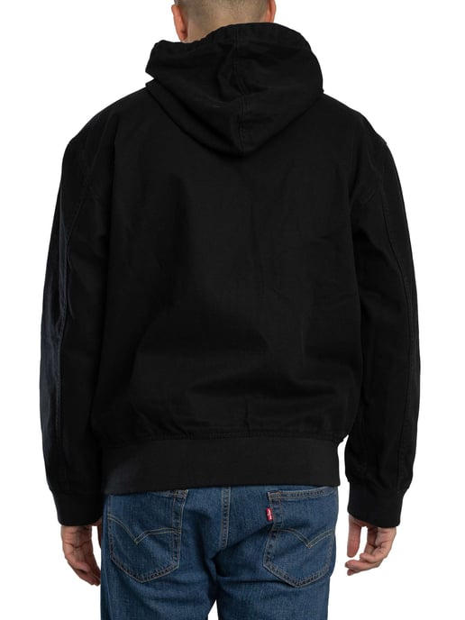 Dickies Ongevoerde Canvas Jas Met Capuchon, Zwart - Image 3