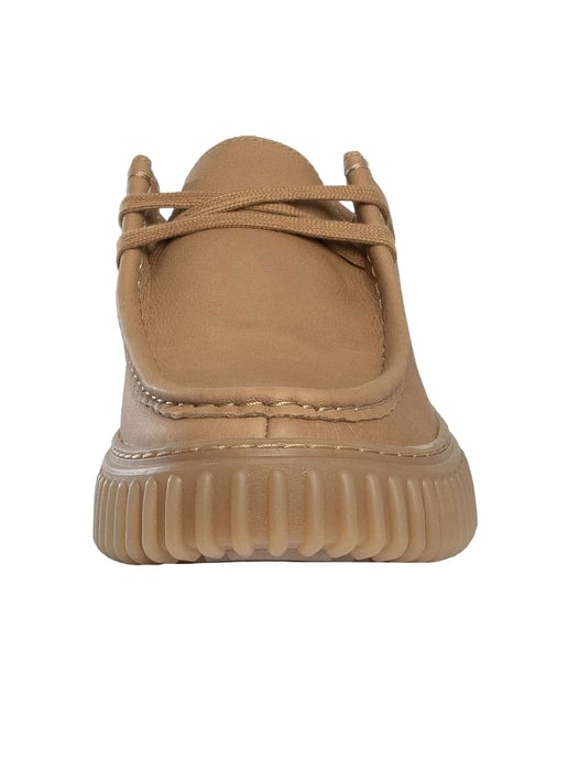 Clarks Torhill Lo Leather, Beige - Image 4