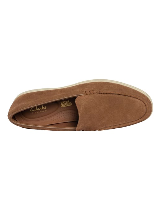 Clarks Torford Gemakkelijke Suède Loafers, Bruin - Image 6