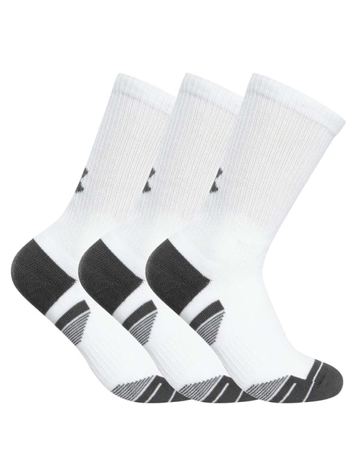 Under Armour 3-Pack Performance Tech Crew-Sokken, Wit - Image 1
