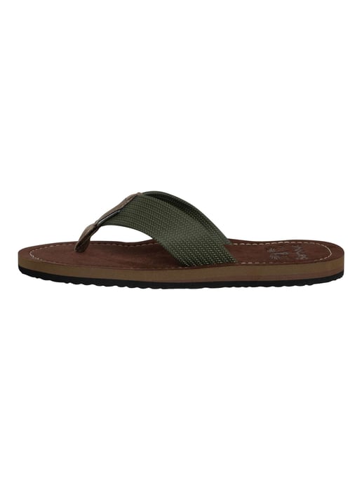 Barbour Toeman Slippers, Groen - Image 2