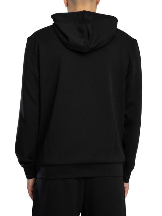 EA7 Pullover Hoodie Met Logopatch, Zwart - Image 3