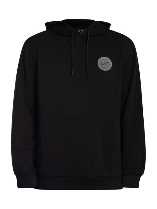 EA7 Pullover Hoodie Met Logopatch, Zwart - Image 5