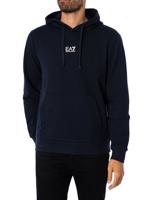 EA7 Jersey Trui Met Capuchon, Blauw - Image 1