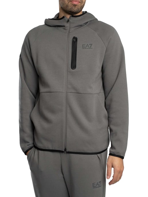 EA7 Dynamische Atleet Hoodie Met Rits, Grijs - Image 2